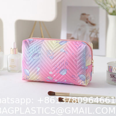 Toiletry Bag Travel Makeup Bag Portable Cosmetic Bag Organizer For Women And Girls Toiletry Bag for Girls, Travel Waterproof Hanging Toiletry Bag for Girls, Galaxy Purple