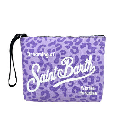 Wholesale Custom Logo Straw Clutch Makeup Bag With Zipper Durable Logo Pattern Flat Bag For Outdoor Activities Evening Clutch Bags for Women