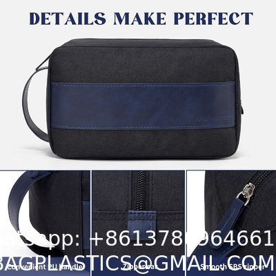 Sustainable Travel Toiletry Bag - Large Toiletry Bag For Men, Water Resistant Skincare Bag, Travel Bag For Toiletries