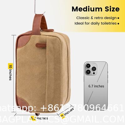 Travel Toiletry Bag For Women And Men, Water-Resistant Shaving Bag For Toiletries Accessories, Foldable Storage Bags With Divider And Handle For Cosmetics Toiletries Brushes Tools