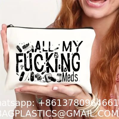 Pack Tool Bag Zipper Pouch, Premium Tool Pouch, Utility Multipurpose Storage Organizer Tool Pouches With Carabiner Metal Zipper For Tools, Stationary, Pencil Pouch