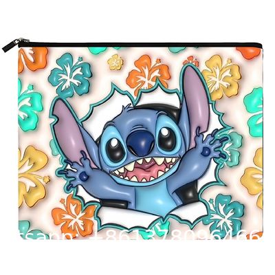 Hot Sell Summer Women New Striped Canvas Clutch Bag Handbag Purse Pouch Bag Ladies Leather Toiletries Bag Stamped Zip Pouch Cosmetic Makeup Clutch Bag for Woman