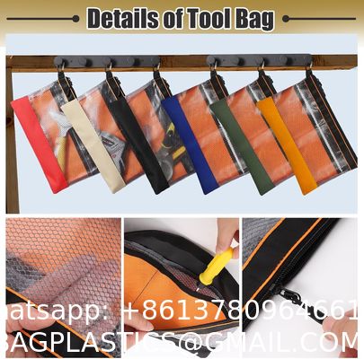 Clear Tool Pouch Tool Pouch Bags Zipper Tool Pouch With Heavy Duty Mesh Window sports equipment bags,special purpose bags custom,backpack, cooler bags, travel bags,Duffle bags laptop bag