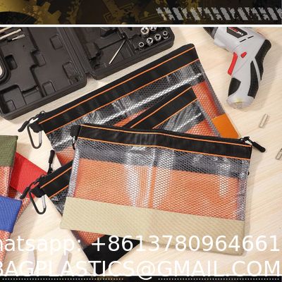 Clear Tool Pouch Tool Pouch Bags Zipper Tool Pouch With Heavy Duty Mesh Window sports equipment bags,special purpose bags custom,backpack, cooler bags, travel bags,Duffle bags laptop bag