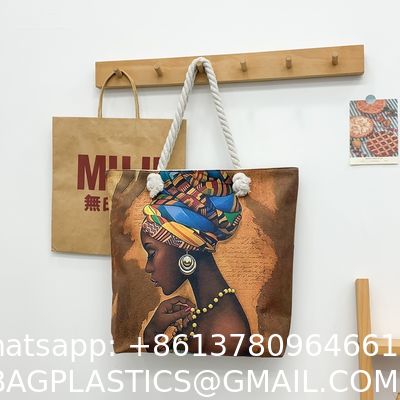 Versatile And Practical Multifunctional Zipper Handbag, Foldable Beach Bag, Creative New Cartoon Print Shoulder Bag