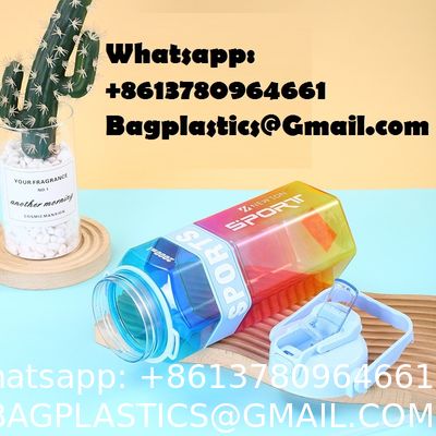 Water Bottle, 32oz Motivational Sports Water Bottle With Time Marker - Times To Drink - Tritan, BPA Free, Wide Mouth Leakproof, Clear (1 Bottle)