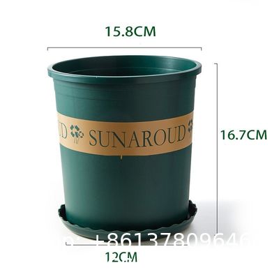 Gallon Plant Nursery Pots,Plastic Pots With Drainage Holes,Garden Flower Container Seedling Pot With White Label For Planting,Cuttings,Transplanting,Home Garden