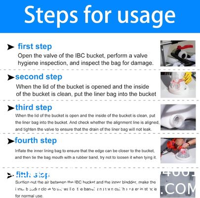 IBC Tote Cover,IBC Water Storage Tank Liner Bag For 275 Gallon,20c Thickness Clear Protective Liner Bags,Protection Accessories For 1000L Rain Catcher Barrel(Only Lining Bag)