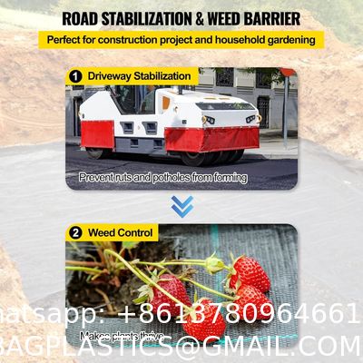 Commercial Grade Landscape Fabric, Garden Weed Barrier Fabric Heavy Duty, Geotextile Fabric Underlayment Gravel, Ground Cover Drainage Fabric, Weed Mat Cloth