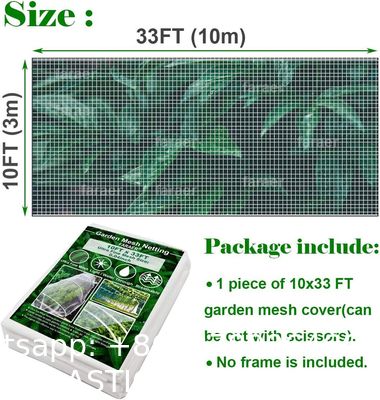 Garden Netting, Plant Covers 10x33Ft Net Ultra Fine Mesh Protection Netting For Vegetable Plants Fruits Flowers Crops Greenhouse Row Cover Raised Bed Barrier Screen Protection Net Cover