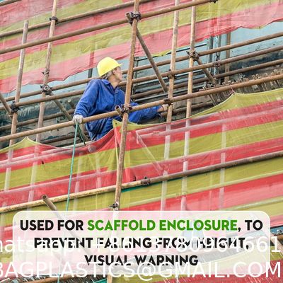 Construction Safety Net, HDPE Cat Safety Net Balcony Pet Anti-Fall Netting Super Hot Protective High Strength Scaffold Nets Safety Construction Fence Net HDPE High Visibility Temporary Barrier Netting
