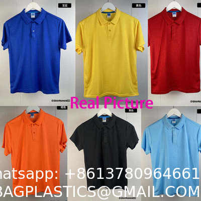 Wholesale Ice Silk Polo Shirts Custom Logo Polyester Solid Color T-Shirts Plain Golf Men'S Polo Embroidered Polo Shirt Solid Color T-shirts Uniform Golf Polo Embroidered Polo Shirt for Men