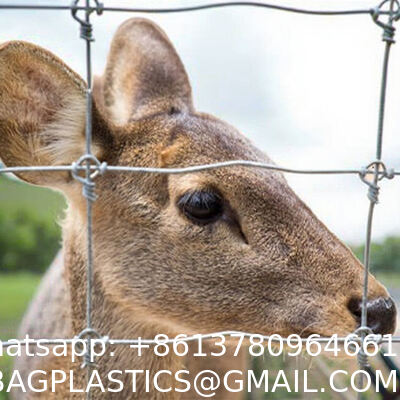 14 Gauge 4ft × 328ft Cattle Fence Panels, Farm Fence Grassland Fencing, For Yard Garden And Animal Protection Galvanized Fixed Knot Farm Fencing Wire for Deer Cattle Sheep Safety Use