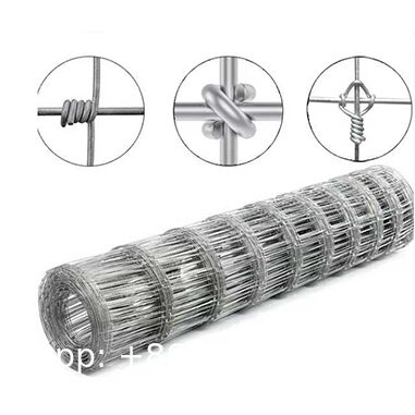 14 Gauge 4ft × 328ft Cattle Fence Panels, Farm Fence Grassland Fencing, For Yard Garden And Animal Protection Galvanized Fixed Knot Farm Fencing Wire for Deer Cattle Sheep Safety Use