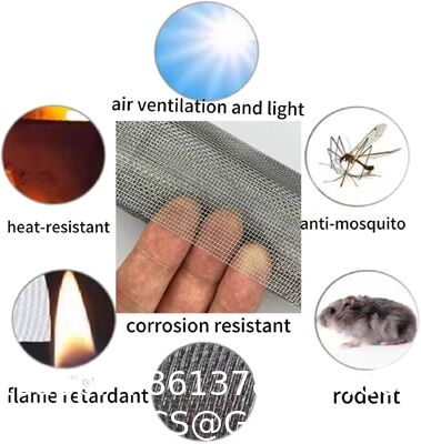 Mesh 304 Stainless Steel Woven Wire Vent Screen Roll - Fine Mesh & Cloth Vent Screen Dutch Weave Knitted Stainless Steel Wire Mesh Woven for Bending & Welding Cut to Size Services Available