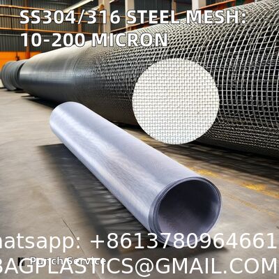 Mesh 304 Stainless Steel Woven Wire Vent Screen Roll - Fine Mesh & Cloth Vent Screen Dutch Weave Knitted Stainless Steel Wire Mesh Woven for Bending & Welding Cut to Size Services Available