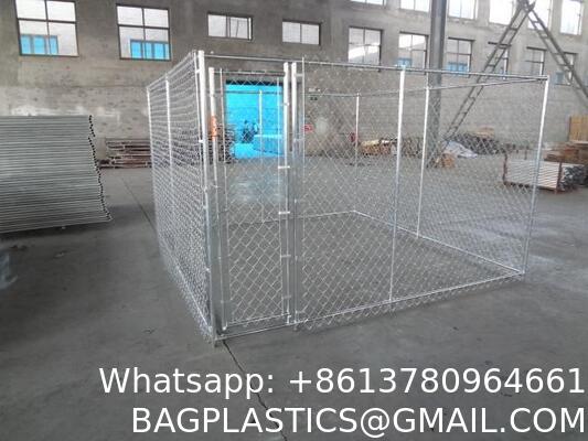Outdoor Dog Enclosure Heavy Duty Dog Kennel House Mesh Dog Big Cage Pet Kennel Steel Fence with Secure Lock High Quality Dog Cage Dog Cages Metal Kennels
