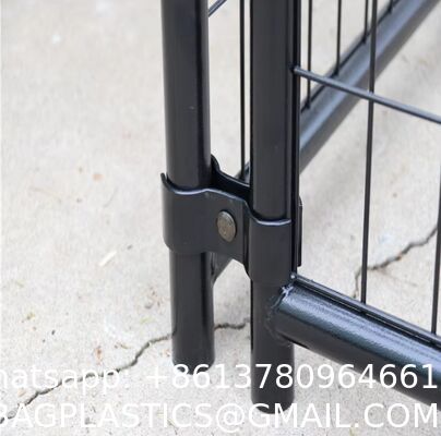 Outdoor Dog Enclosure Heavy Duty Dog Kennel House Mesh Dog Big Cage Pet Kennel Steel Fence with Secure Lock High Quality Dog Cage Dog Cages Metal Kennels