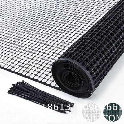 Plastic Hardware Mesh Netting, Garden Netting, Temporary Fence, Tree Guards, Safety Net For Balcony, Deck, Stair Railing, Animal Barrier, Poultry, Deer, With 50 Zip Ties