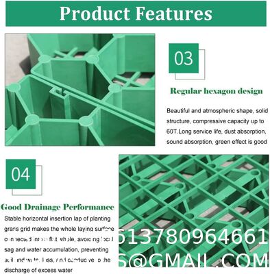 Permeable Grass Pavers Grid Flat-Interlocked,HDPE Plastic Shed Base For Landscaping And Soil Reinforcement In Parking Lots,RV And Boat Storage Pads,Driveways (8 Pieces/22 Sq.Ft.) (Green)
