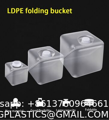 BPA 프리 접이식 물통, 야외 하이킹 배낭 및 생존 키트를 위한 캠핑 물 저장 캐리어 저그, 접이식 휴대용 물통 1.3/2.6/5.3갤런