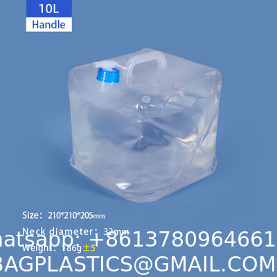 스피곤이 있는 접이식 물 용기, 접이식 캠핑 물 용기 휴대용 캠핑 저장용 수송물 잔 야외 산책 비상품 키트 등낭