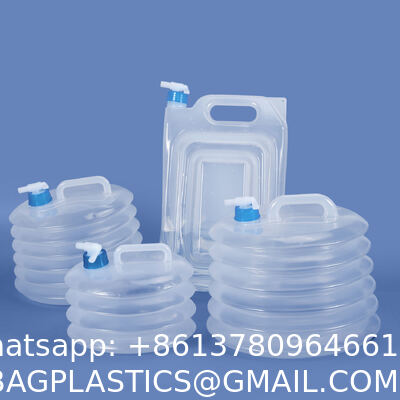 접이식 물 컨테이너 스피고트 2.6 갤런, 접이식 캠핑 물 저장 잔 휴대용 물 탱크 외관 하이킹, 낚시, 비상용