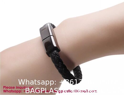 USB C To USB C Short Charging Cable 7.9in Portable Fashion Fast Bracelet Charger Wrist Data Transfer Cord For IOS Huawei Samsung Galaxy LG Android