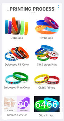Custom Rubber Bracelets Bulk Personalized Silicone Wirstbands With Picture Text, Clipart, Logo, Message, Customzied Silicone Wristbands Bulk For Fundraisers, Awareness