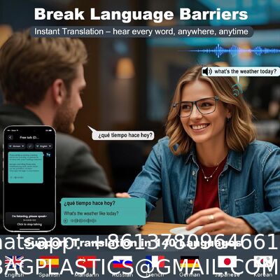 Ai Smart Glasses Bluetooth 5.4 With Translation For Men Women 160+Languages Color-Change Lens Power By Chat GPT Assistant Free App Translator Glasses Meeting,Driver,Travel