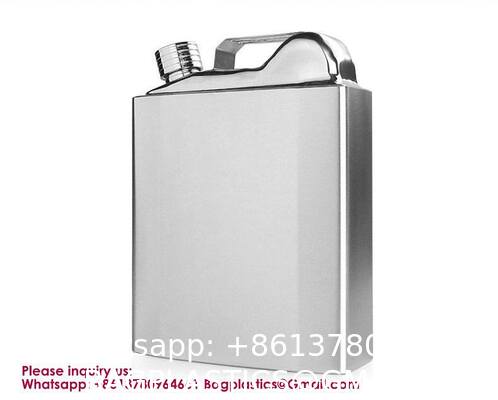 Leak Proof Engraved Flask Whisky Flask Stainless Steel Pocket Hip Flask For Liquor Stainless Steel Wine Jug Set 7 oz Portable Outdoor Small Wine Bottle Wholesale Gift Box