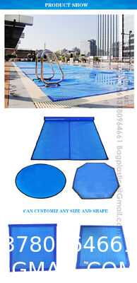 Solar Pool Cover, Pool Bubble Cover, 600 Micron Pools Solar Blanket With Dual Heat-Locking Air Layer For Pools, Daytime Heat Absorption, Nighttime Heat Retention, Blue & Silver, Cuttable