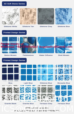 Variety Of Popular PVC Mosaic Colors For Pool Foil Liner Membrane Wall Mounted Portable Pool Surface Skimmer Small Dog Pool PVC Swimming Pool Liner 1.0mm 1.5mm Pond Liner Membrane Price for Swimming