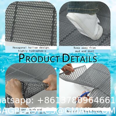 Anti-slip Drainage Pool Flooring Mats Swimming Pool Non Slip Mat PVC Splash Matting Mesh Hollow Doormat Roll For Outdoor Indoor Patio Restaurant Garage Kitchen Bathroom Bars