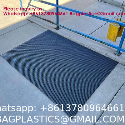 Wholesale Customised Mat Striped Machine Made Swimming Pool mat Bathroom mat Anti-Slip Eco-Friendly PVC Waterproof Floor Mats Modern Anti-slip Solid Drainage Rib Floor Mat