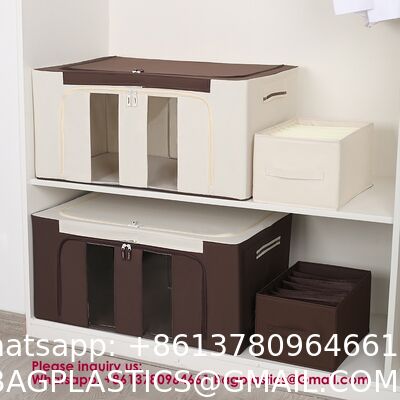 Heavy Duty Blanket Storage Bags Clothes Storage Foldable Closet Organizers Containers With Reinforced Handle For Clothing, Blanket, Comforters, Bed Sheets, Pillows And Toys