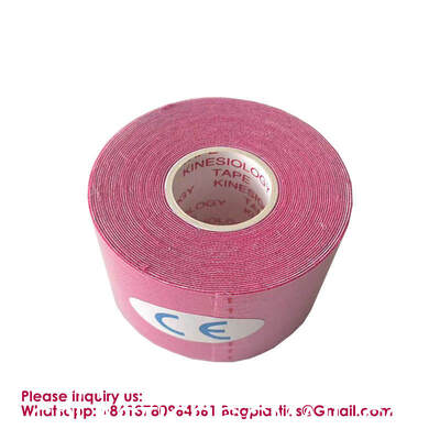 Cotton Precut Kinesiology Tape Waterproof Sports Strapping Tape For Physical Therapy Athlete Breathable Adhesive Physical Therapy Elastic Sport Athlete Training Kinesiology Tapes