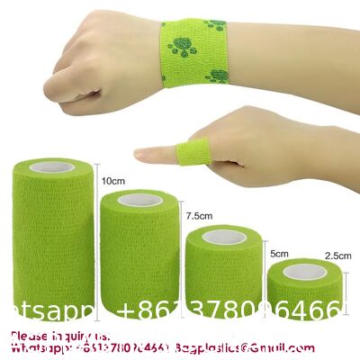 Bandage Self-Adhesive Athletic Wrap Tape Print Custom Breathable Eco-Friendly Gym & Hook Grip Tape - Thumb Cross Training, Weightlifting, Gymnastics Stretchy Adhesive Athletic Weightlifting Tape