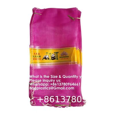 Reusable Drawstring Fresh Produce Thickened Purple Green Large Mesh Plastic Dense Small Mesh Woven Net Bag From China For Packing Chili Radix Pseudostellariae