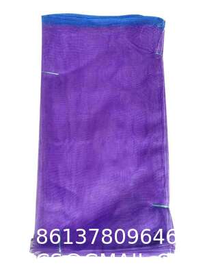Reusable Drawstring Fresh Produce Thickened Purple Green Large Mesh Plastic Dense Small Mesh Woven Net Bag From China For Packing Chili Radix Pseudostellariae