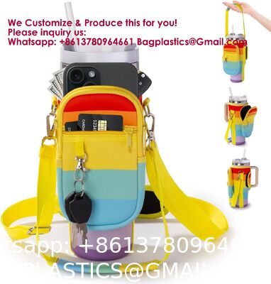 Tumbler Sleeve Bag Water Bottle Carrier Bag Insulated Neoprene Cup Holder Neoprene Cup Holder Holder Pouch Cup Holder Pouch